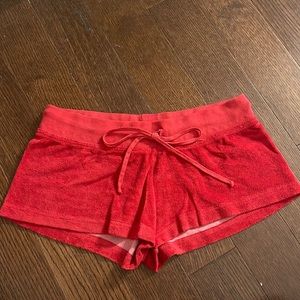 Red Terry Cloth Hard Tails Size XL in perfect condition
